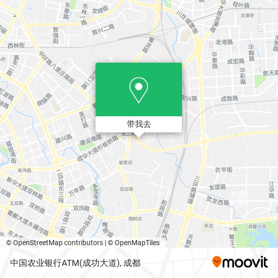 中国农业银行ATM(成功大道)地图