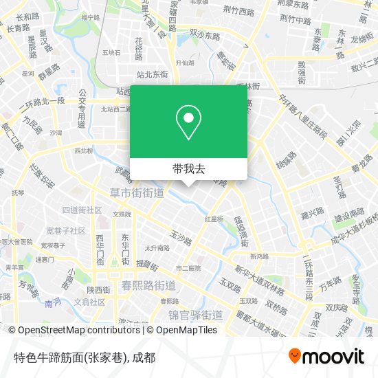 特色牛蹄筋面(张家巷)地图
