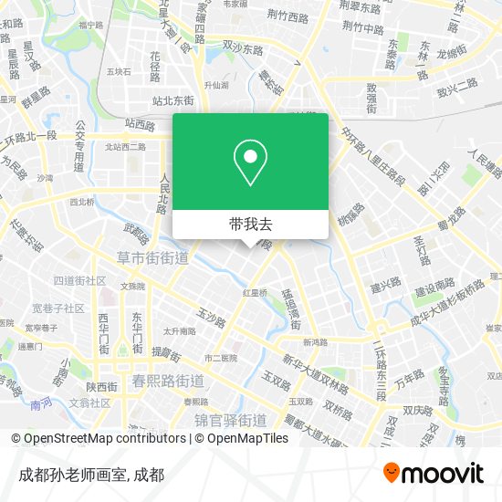 成都孙老师画室地图