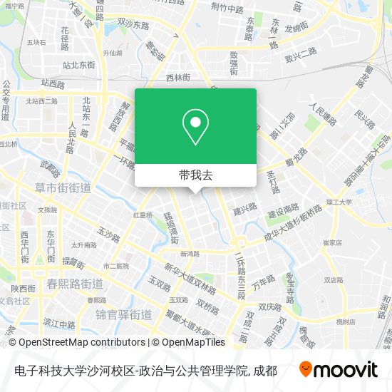 电子科技大学沙河校区-政治与公共管理学院地图