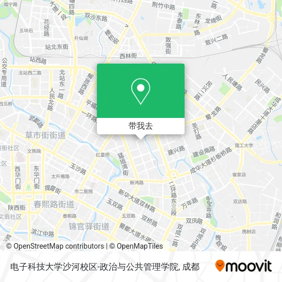 电子科技大学沙河校区-政治与公共管理学院地图