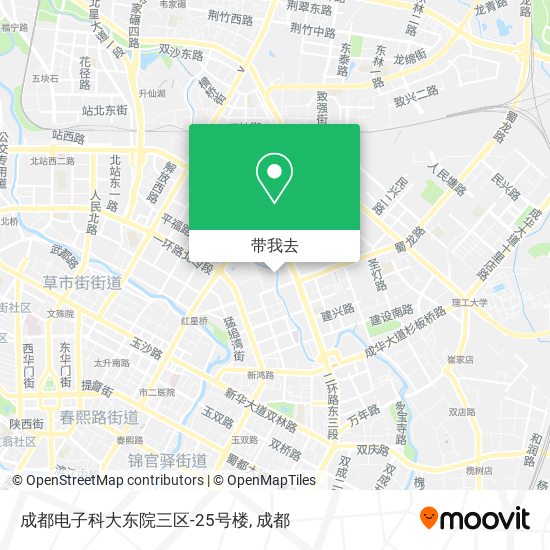 成都电子科大东院三区-25号楼地图