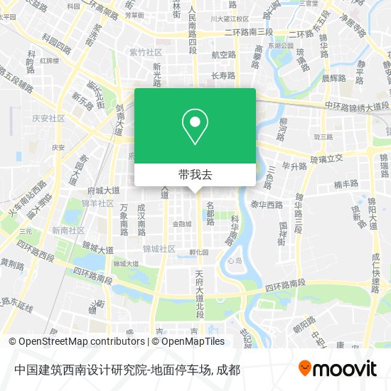中国建筑西南设计研究院-地面停车场地图