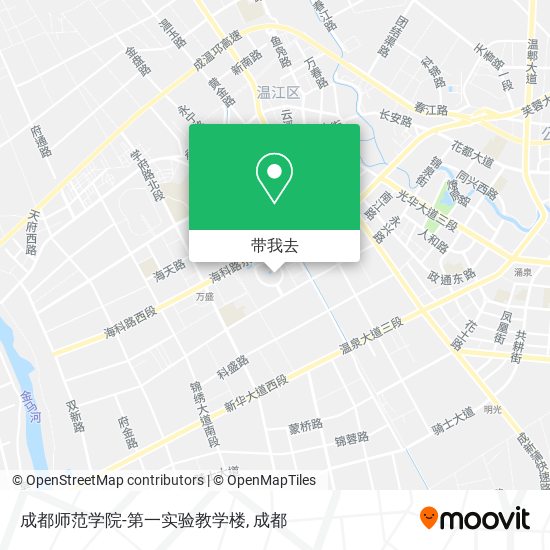 成都师范学院-第一实验教学楼地图