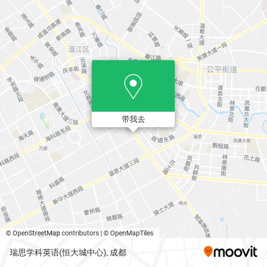 瑞思学科英语(恒大城中心)地图