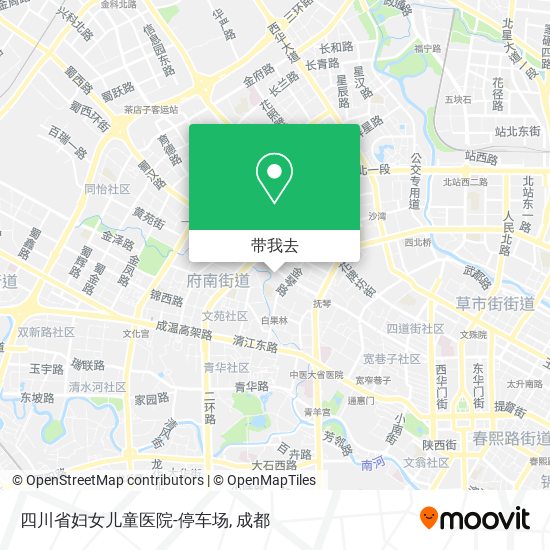 四川省妇女儿童医院-停车场地图