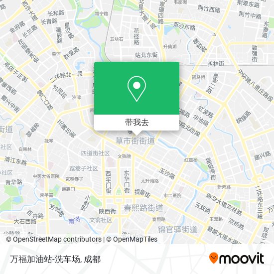 万福加油站-洗车场地图