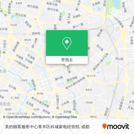 美的顾客服务中心青羊区科城家电经营部地图