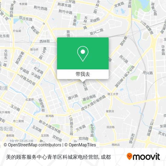 美的顾客服务中心青羊区科城家电经营部地图