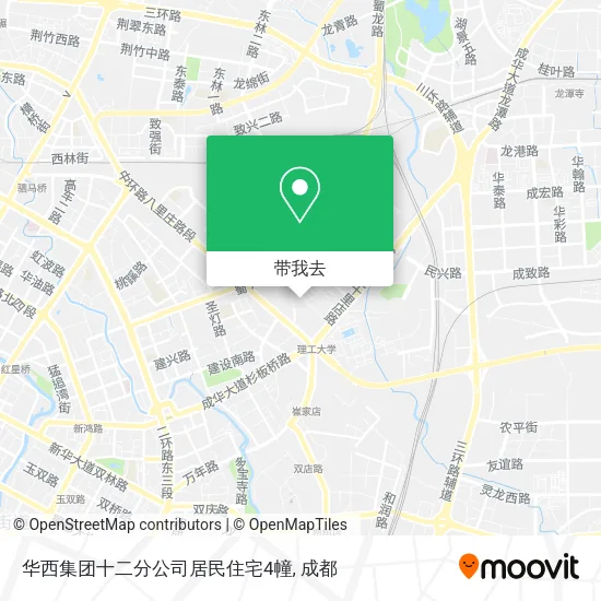 华西集团十二分公司居民住宅4幢地图