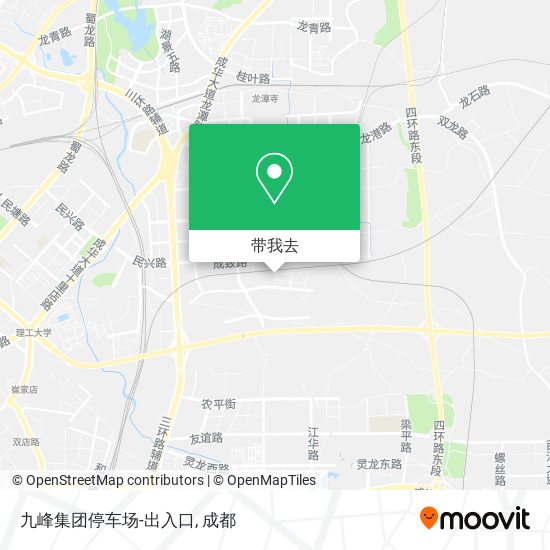 九峰集团停车场-出入口地图