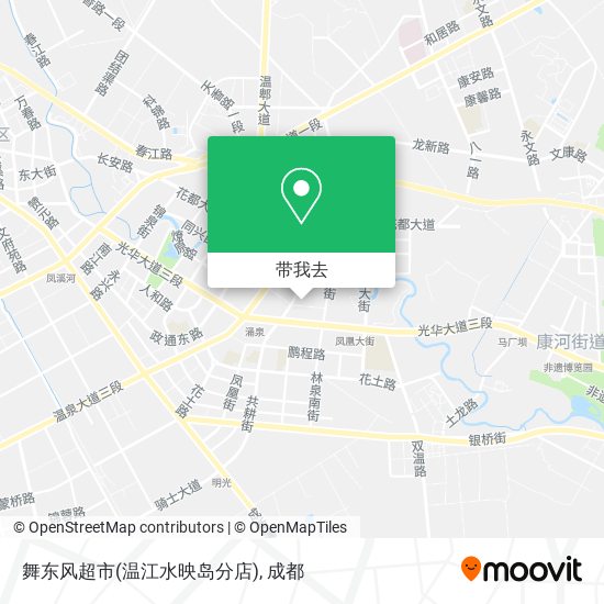 舞东风超市(温江水映岛分店)地图