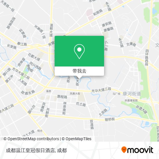 成都温江皇冠假日酒店地图