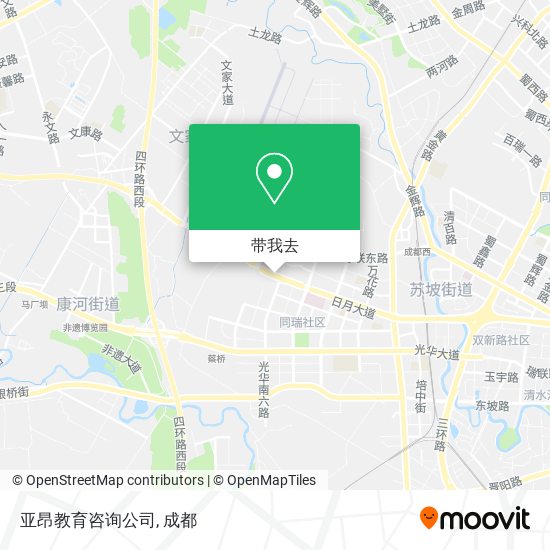 亚昂教育咨询公司地图