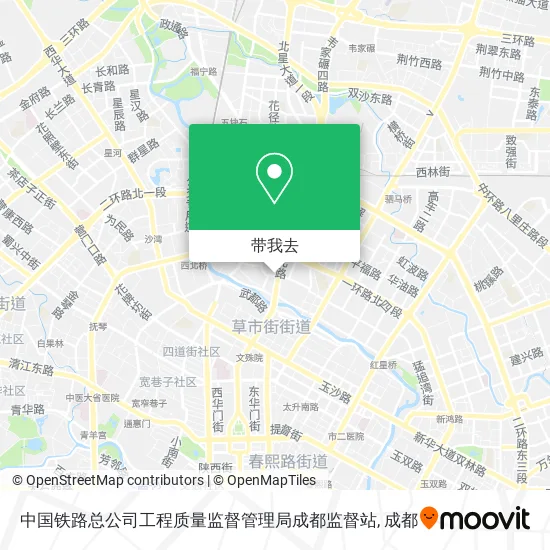 中国铁路总公司工程质量监督管理局成都监督站地图
