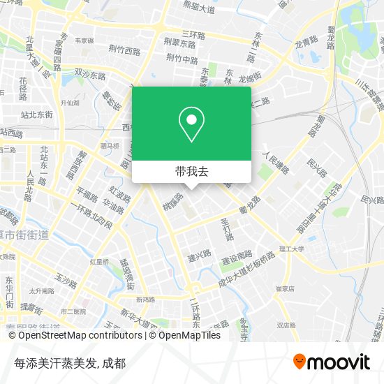 每添美汗蒸美发地图