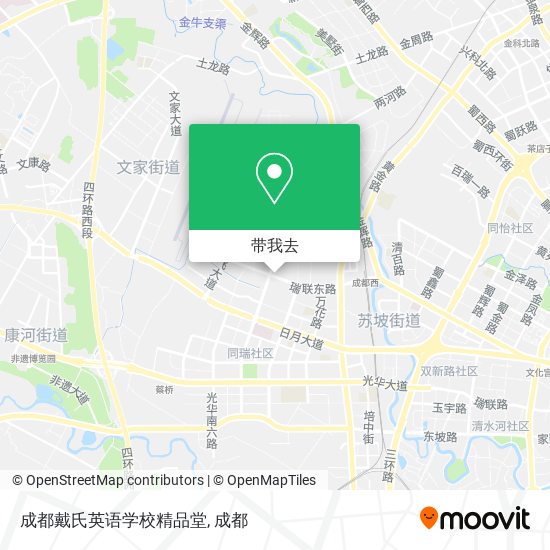 成都戴氏英语学校精品堂地图