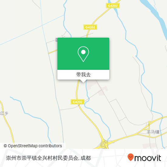 崇州市崇平镇全兴村村民委员会地图