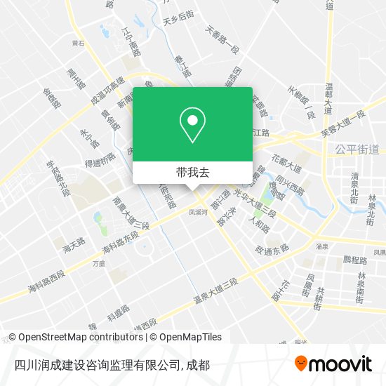 四川润成建设咨询监理有限公司地图