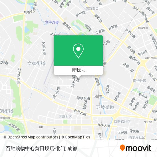 百胜购物中心黄田坝店-北门地图