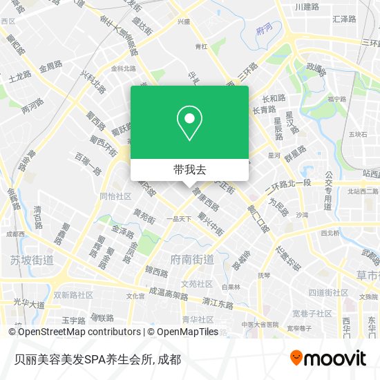 贝丽美容美发SPA养生会所地图
