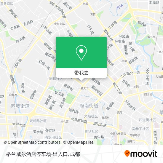 格兰威尔酒店停车场-出入口地图