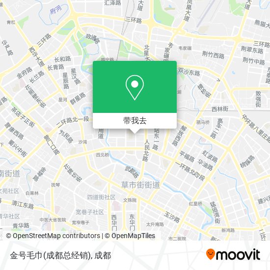 金号毛巾(成都总经销)地图