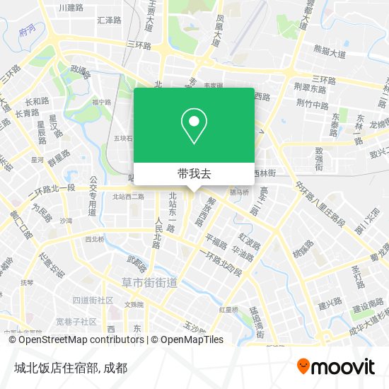 城北饭店住宿部地图