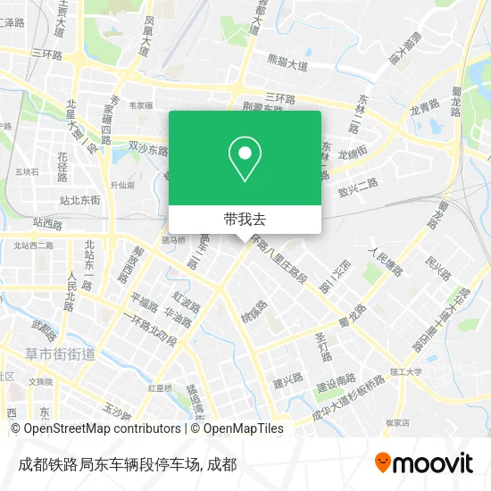 成都铁路局东车辆段停车场地图