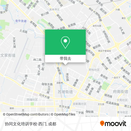 协同文化培训学校-西门地图
