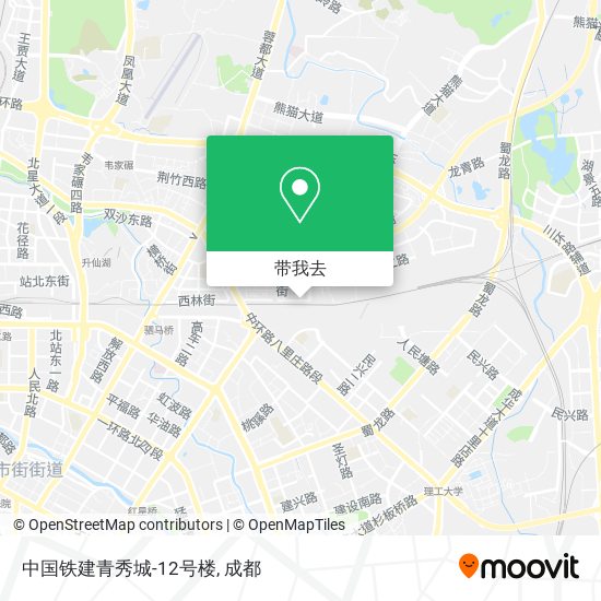中国铁建青秀城-12号楼地图