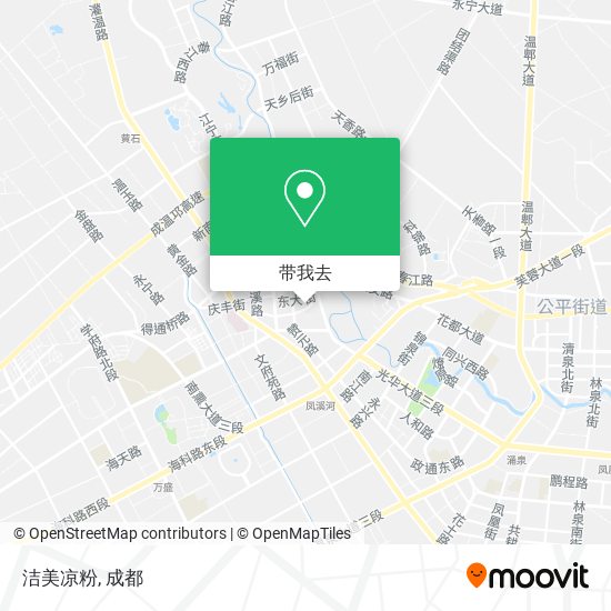 洁美凉粉地图