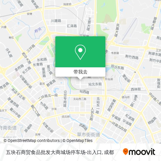 五块石商贸食品批发大商城场停车场-出入口地图