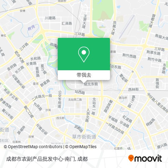 成都市农副产品批发中心-南门地图