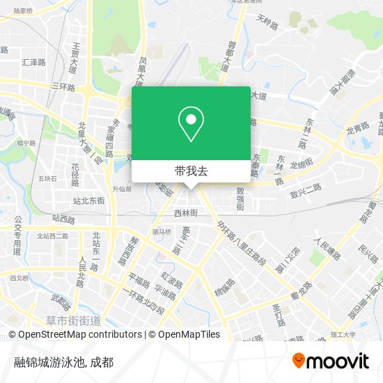 融锦城游泳池地图