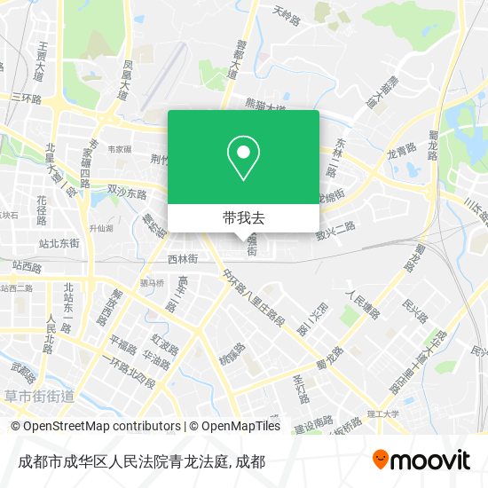 成都市成华区人民法院青龙法庭地图