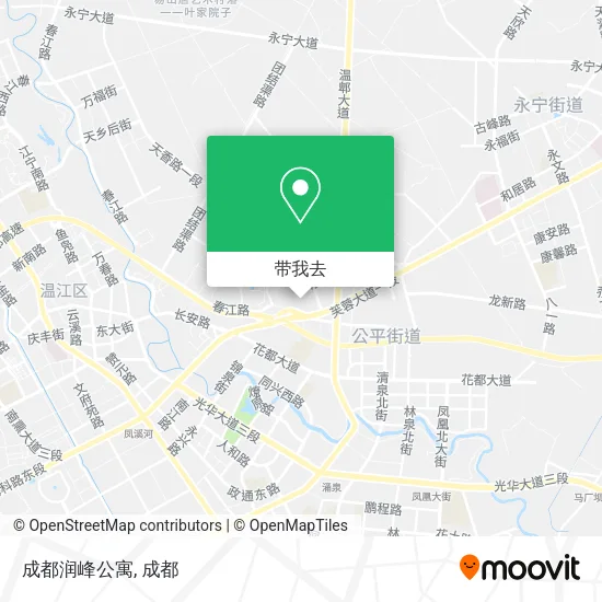 成都润峰公寓地图