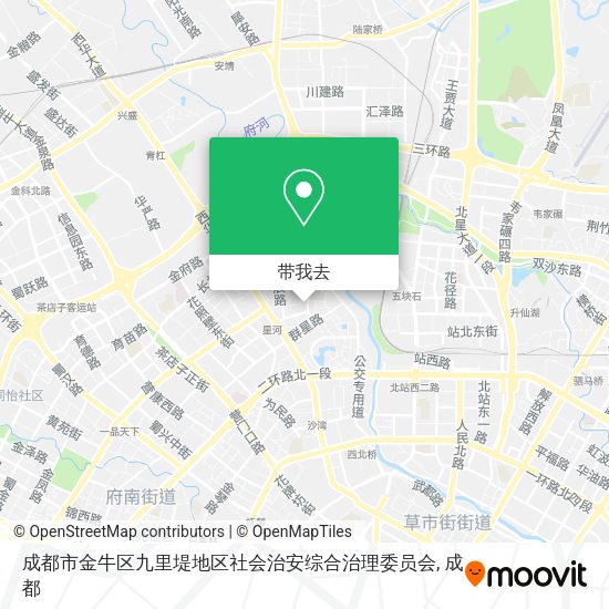 成都市金牛区九里堤地区社会治安综合治理委员会地图