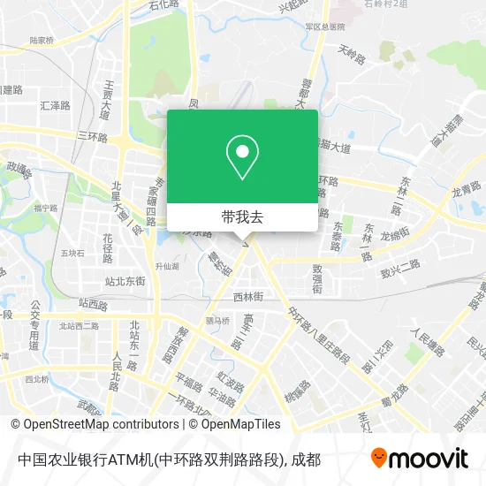 中国农业银行ATM机(中环路双荆路路段)地图