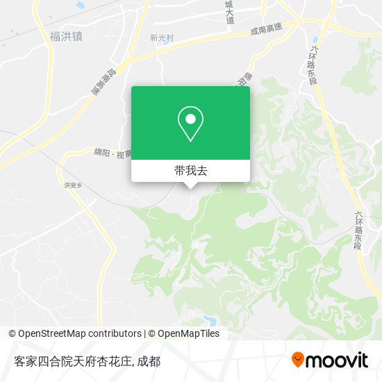 客家四合院天府杏花庄地图