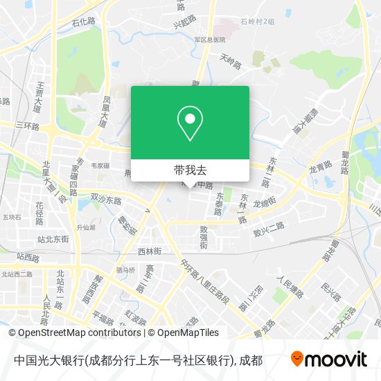 中国光大银行(成都分行上东一号社区银行)地图