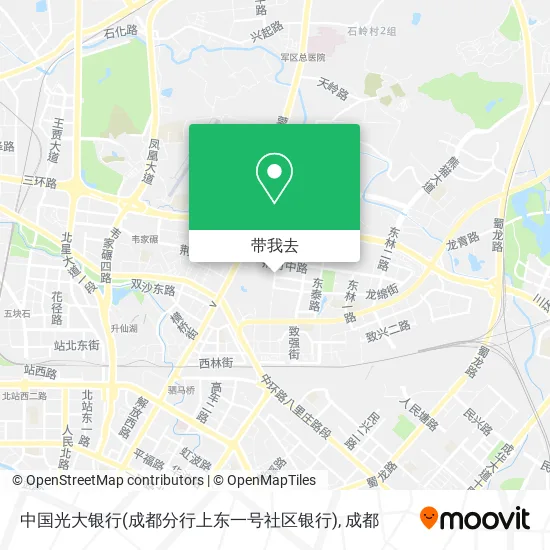 中国光大银行(成都分行上东一号社区银行)地图