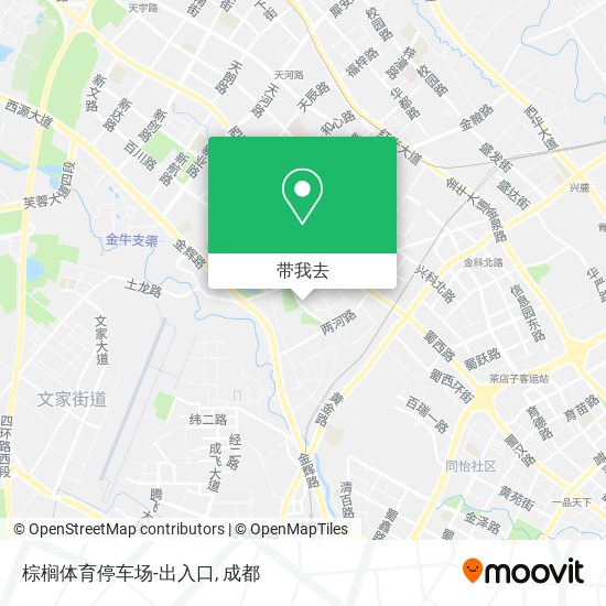 棕榈体育停车场-出入口地图