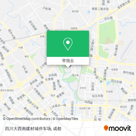 四川大西南建材城停车场地图