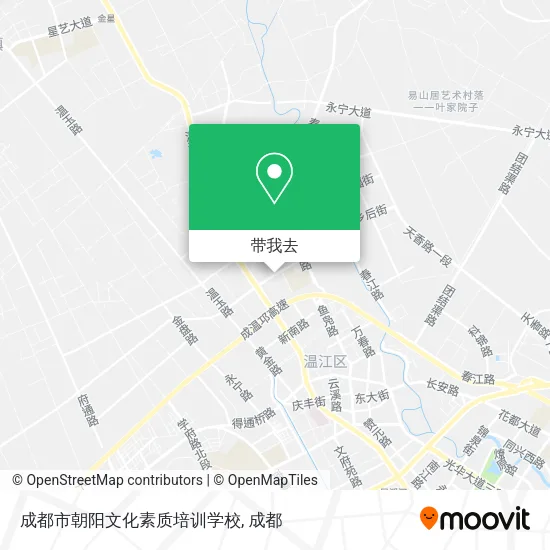 成都市朝阳文化素质培训学校地图