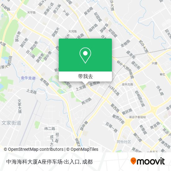 中海海科大厦A座停车场-出入口地图