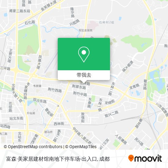 富森·美家居建材馆南地下停车场-出入口地图
