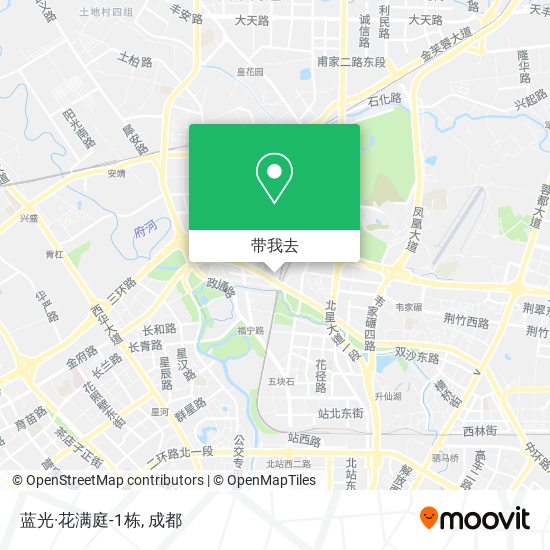 蓝光·花满庭-1栋地图