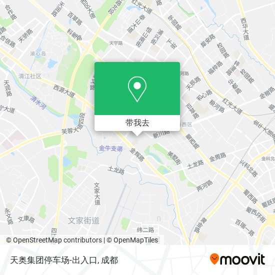 天奥集团停车场-出入口地图