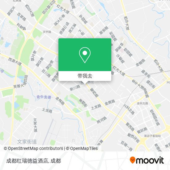 成都红瑞德益酒店地图